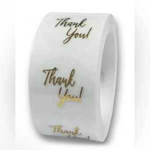 ROLL OF 500 THANK YOU STICKERS 1”